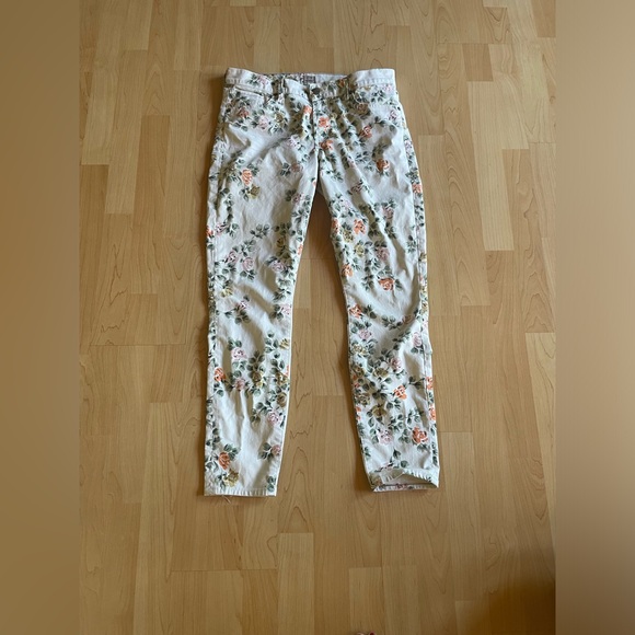 Cody Citizens Of Humanity Thompson Skinny Floral Mid-rise Jeans - Picture 7 of 7